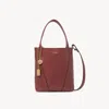 Chloé Small  Spin Tote Bag In Grained Leather Pink Size Onesize 100% Bovine Leather
