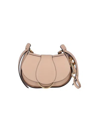 Chloé Small Crossbody Bag "ride" In Floral Grey