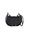 Chloé Ride Flap Shoulder Bag In Smooth Calfskin In Black  