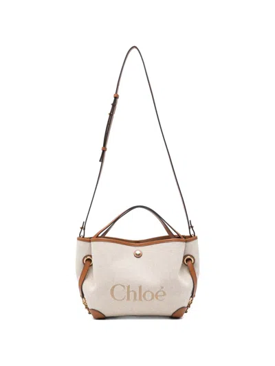 Chloé Small Double Carry Tote Bag In Pink