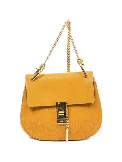 Pre-owned Chloé Small Drew Shoulder Bag In Yellow