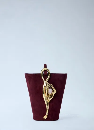 Chloé Small Eden Treasures Bucket Bag In Red