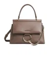 Chloé Small Faye Soft Top Handle Tote Bag In Brown