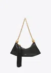 Chloé Small Foulard Hobo Bag In Grained Leather In Black