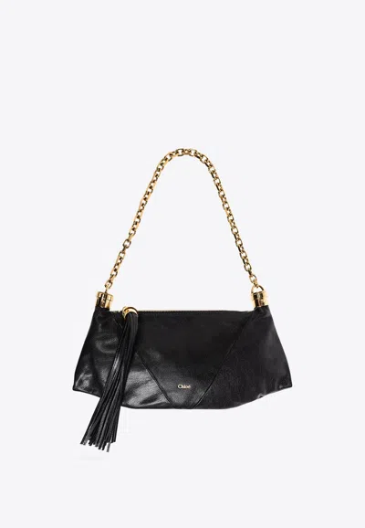 Chloé Small Foulard Shoulder Bag In Black
