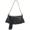 Chloé Small Foulard Hobo Bag In Grained Leather In Black