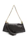 Chloé Small Foulard Tassel Shoulder Bag In Buffalo Leather In Brown