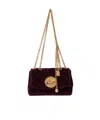 Chloé Small Heritage Velvet Shoulder Bag