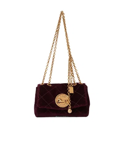 Chloé Small Heritage Shoulder Bag In Brown