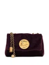 Chloé Small Heritage Velvet Shoulder Bag