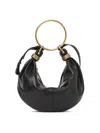 Chloé Bracelet Leather Top Handle Bag In Black