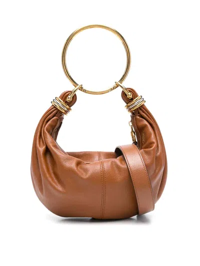 Chloé Small Hobo Bag In Brown