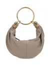 Chloé Womens Chloe Bracelet-handle Leather Bag In Motty Grey