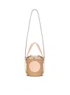 Chloé Small Horse Medal Tote Bag Pink In Apricotpin