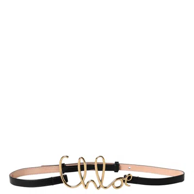 Chloé Chloè Small Iconic  Logo Belt