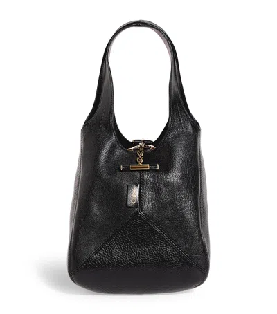 CHLOÉ SMALL LEATHER BALLOON BUCKET BAG
