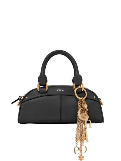 Chloé S955 Black Leather Shoulder Bag