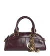 Chloé Small Bowling Shoulder Bag In Leather In Purple
