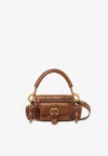Chloé Small Leather Camera Bag In Brown