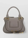 CHLOÉ SMALL LEATHER HANDBAG WITH TOP HANDLE AND DECORATIVE LACES