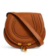 Chloé Marcie Small Crossbody Bag In Grained Calfskin In Brown