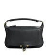 Chloé Small Leather Marcie Shoulder Bag In Black