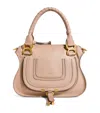 Chloé Small Leather Marcie Top-handle Bag In Brown