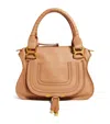 Chloé Small Leather Marcie Top-handle Bag In Brown