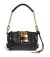 Chloé Chloe Women Black Leather Small Paddington Shoulder Bag In Black
