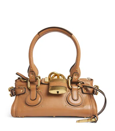 CHLOÉ SMALL LEATHER PADDINGTON TOP-HANDLE BAG