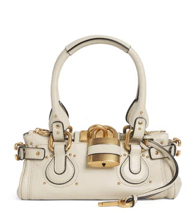 Chloé Small Leather Paddington Top-handle Bag In Sand