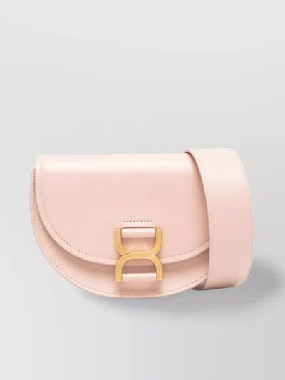 Chloé Small Leather Shoulder Bag In Pink