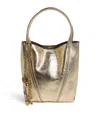 Chloé Small Leather Spin Tote Bag In Gold
