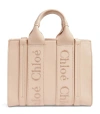 CHLOÉ SMALL LEATHER WOODY TOTE BAG