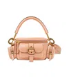 Chloé Camera Bag Small In Natural Shiny Calfskin In Pink
