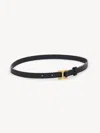 Chloé Ceinture Fine Marcie Femme Noir Taille M 100% Cuir De Veau In Noir