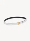Chloé Marcie Belt Silver Size L 100% Calf-skin Leather In Argent
