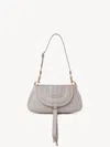 Chloé Small Marcie Clutch Bag In Gray