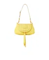 Chloé Small Marcie Clutch Bag In Yellow