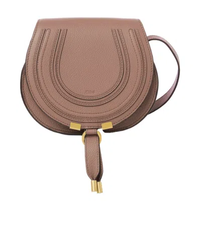 Chloé Small Marcie Crossbody Bag In Brown
