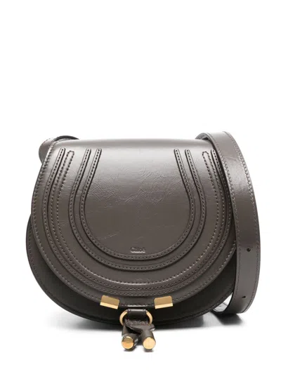 Chloé Small Marcie Crossbody Bag In Grey
