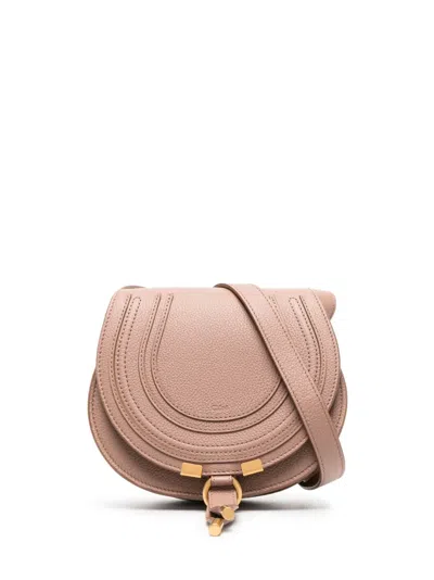 Chloé Small Marcie Crossbody Bag In Pink