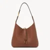 Chloé Petit Sac Hobo Marcie En Cuir Grainé Femme Brun Taille Onesize 100% Cuir De Veau In Brown