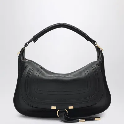 Chloé Chloe Marcie Small Leather Shoulder Bag In Black
