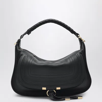 Chloé Small Marcie Leather Bag In Black