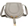 Chloé Small Marcie Leather Crossbody Bag In Gray