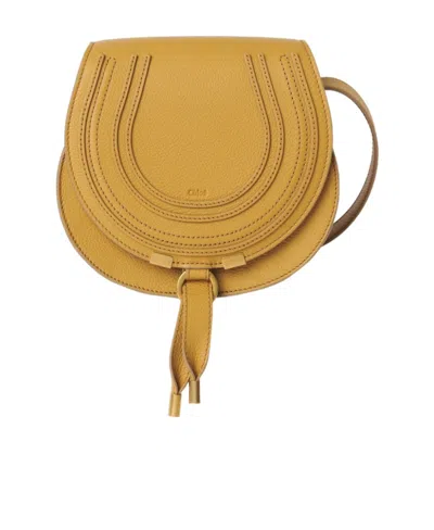 Chloé Small Marcie Leather Crossbody Bag In Brown