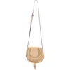Chloé Small Marcie Leather Crossbody Bag In Neutral