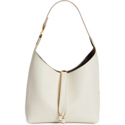 Chloé Chloe Marcie Small Hobo Leather Shoulder Bag In White