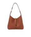 Chloé Small Marcie Leather Shoulder Bag In Brown